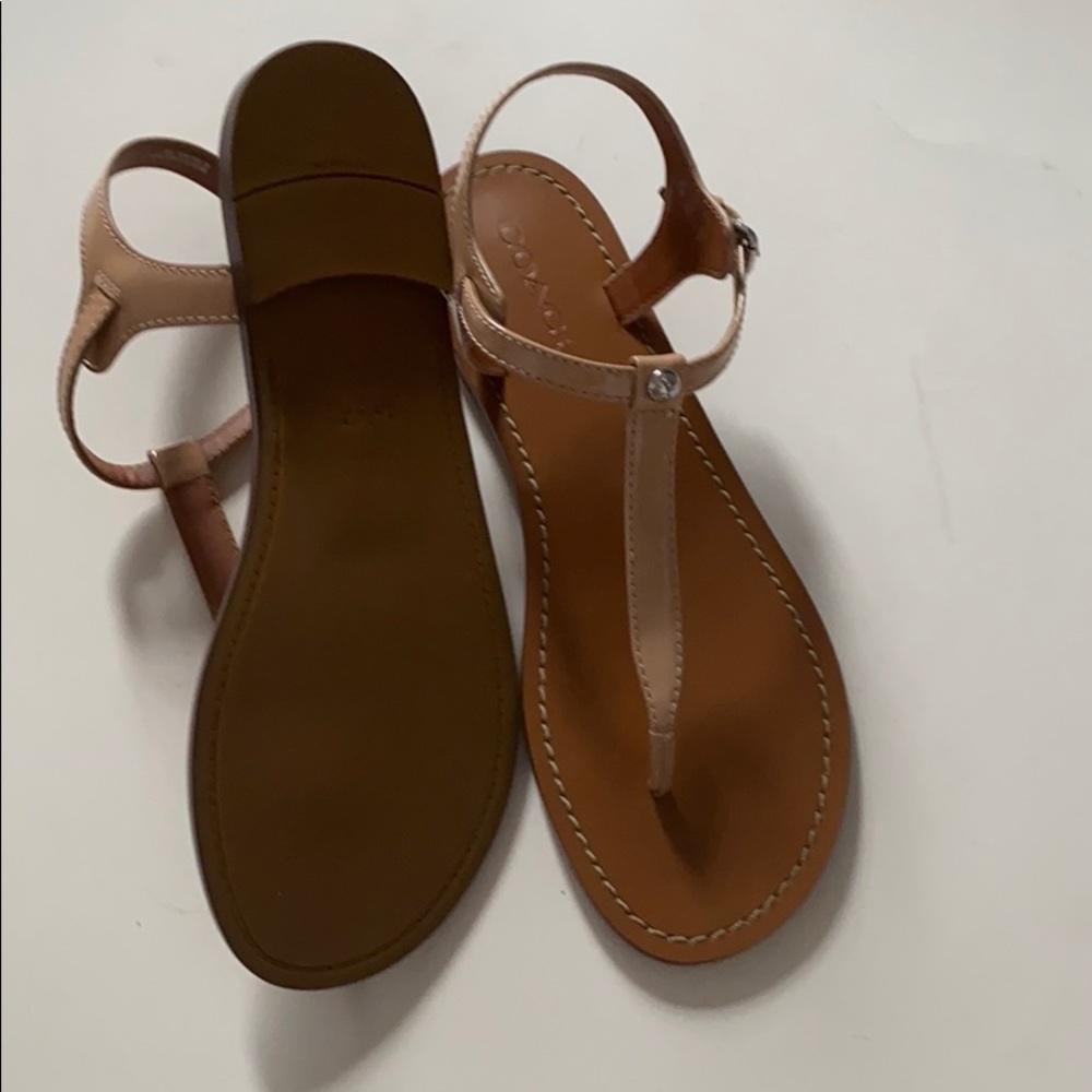 COACH Leila leather sandals - Picture 6 of 7